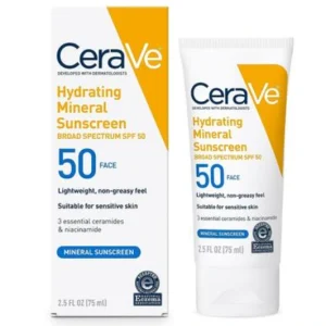 CeraVe Hydrating Mineral Sunscreen SPF 50 (75ml)