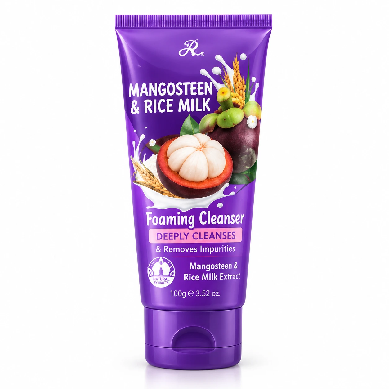 Mangosteen & Rice Milk Foaming Cleanser – 100g